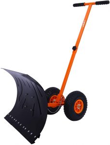 snow shovel with wheels